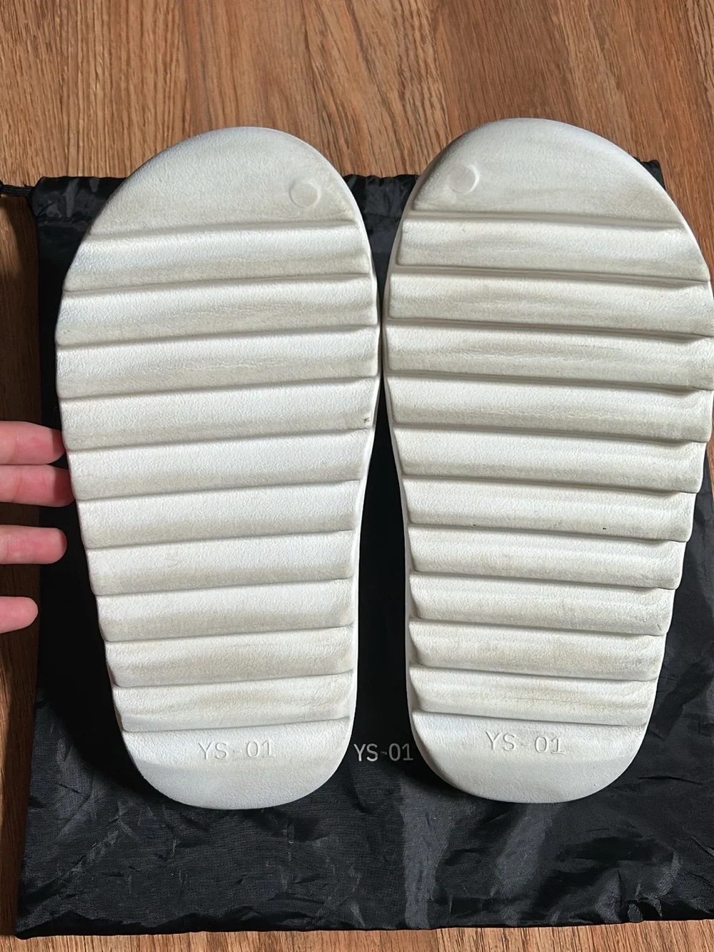 Yeezy white slides